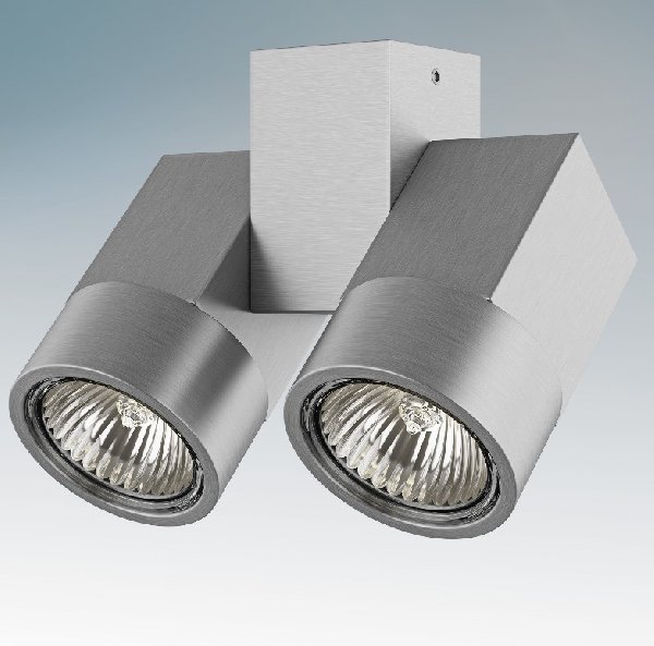 Светильник Точечный Накладной GU10х2 Алюминий 142х120х57 IP20 Illumo X2 Lightstar