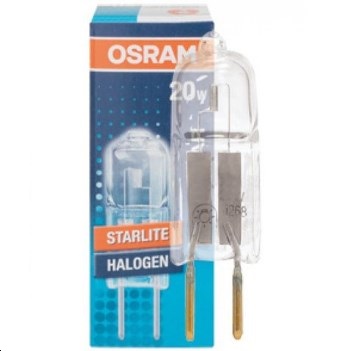 Лампа КГМ G4 Капсула   12В   20Вт 2800К 10х33 Прозрачная колба  300º 320Лм OSRAM