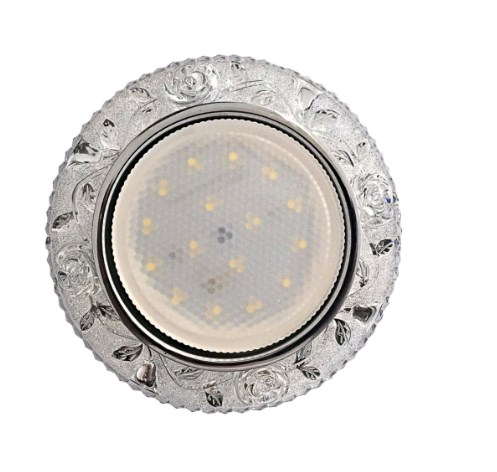 Светильник Точечный ДекорСтекло GX53+LED Прозрачный D125х38мм DECOR P Спутник