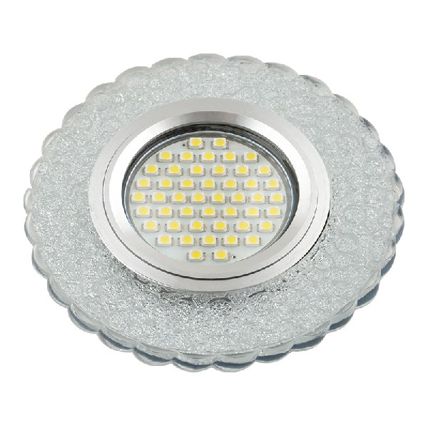Светильник Точечный ДекорСтекло MR16+LED 1х50Вт GU5.3  Прозрачный D95х10мм  IP20 L140 Fametto