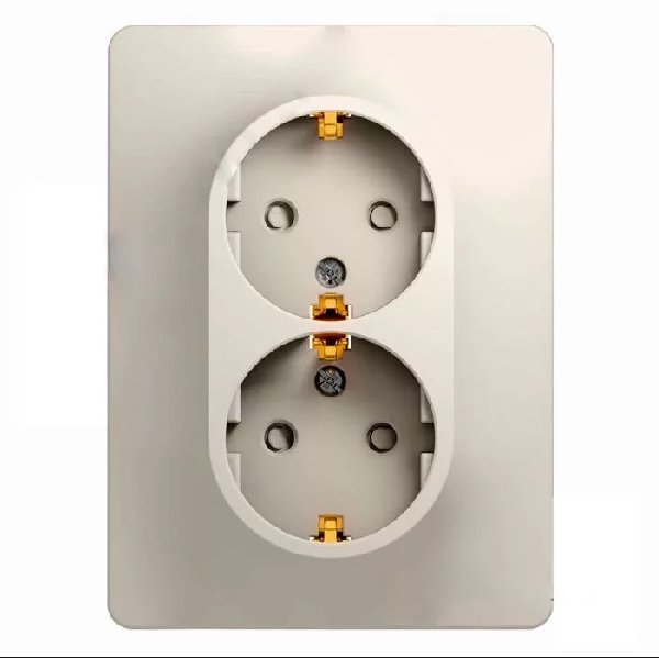 Розетка Встраив Двойная c Заземлением+Шторы Молочный IP20 16А 250В GLOSSA Schneider Electric