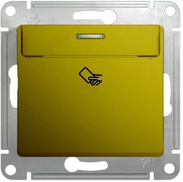 Выключатель В Рамку Карточный Фисташковый IP20 10А 250В GLOSSA SE