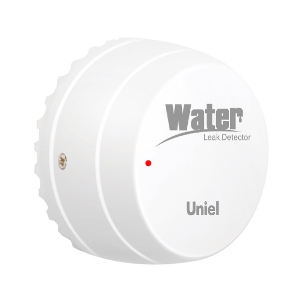Умный датчик протечки воды Wi-Fi  1х CR123A (н/к) Звуковое+PUSH оповещение UnielSmart Uniel
