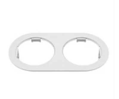 Рамка Двойная Белая Врезная 210х115х2 Domino Round Lightstar