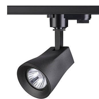 Светильник Трековый  2 TRA Поворотный GU10 50Вт Черный IP20 220В Алюм Димм Novotech Pipe