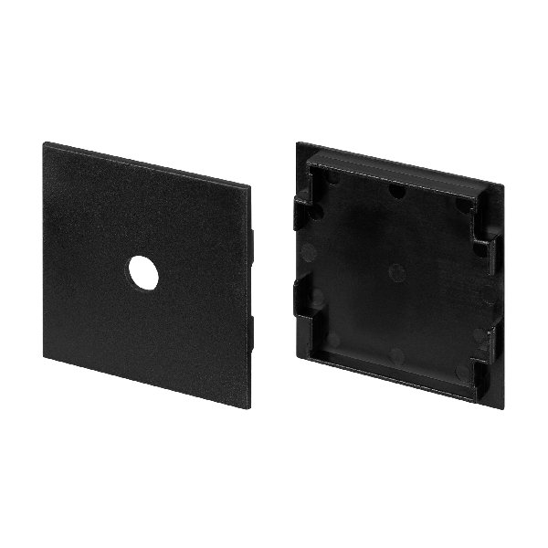 Комплект заглушек LINE-5050-DUAL BLACK  (Arlight, Пластик)