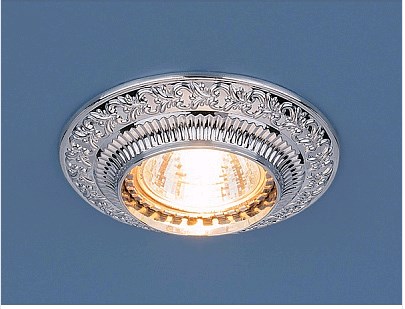Светильник Точечный Врезной MR16 1х50Вт GU5.3  Хром D100х24мм  IP20 4103 ES