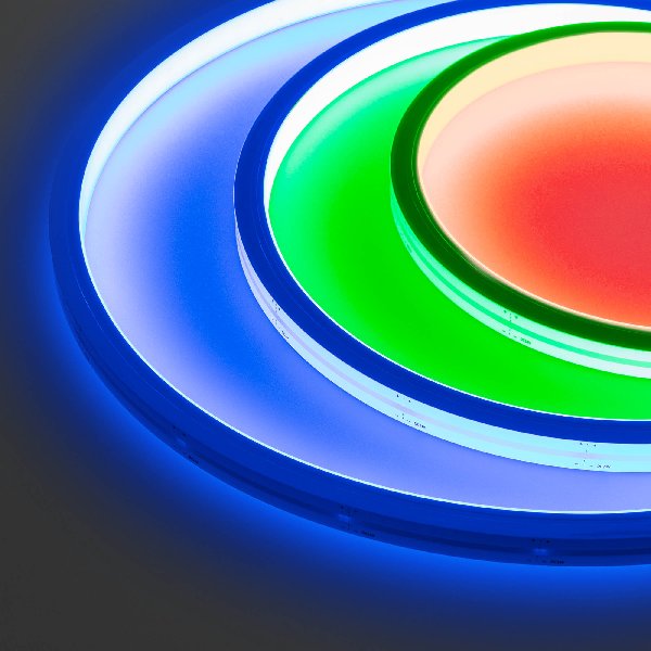 Лента герметичная WAVE-TOP-PU-H120-10x10mm 24V RGB (10 W/m, IP68, 5m, wire x2) (Arlight, Вывод боков