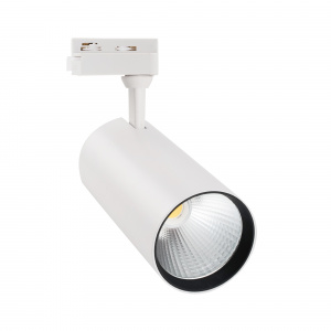 Светильник Трековый 2 TRA LED   32Вт Белый 3000K Симм. 24º 3000Лм D70х160х128мм Q276 Volpe
