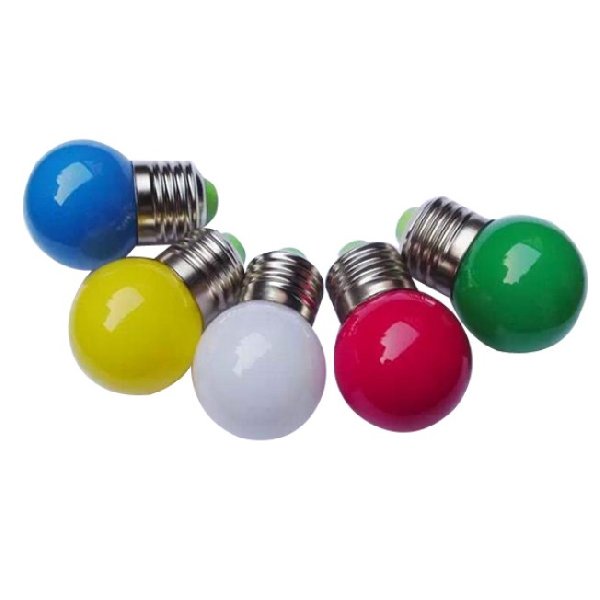 Лампа ЛН Е27 Шар 220В   10Вт D45х80мм Синяя колба 270º для гирлянды Belt Light
