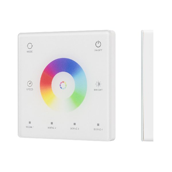 INTELLIGENT ARLIGHT Сенсорная панель SMART-SPI-801-11-4SC-RGBW-SUF White (3V, 2.4G) (IARL, IP20 Плас