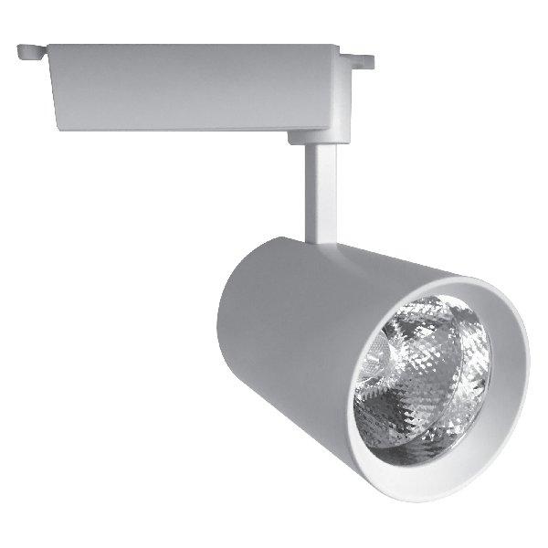 Светильник Трековый 2 TRA LED   24Вт Белый 4000K Симм. 24º 2000Лм D95х140х190 Volpe