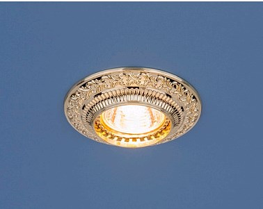 Светильник Точечный Врезной MR16 1х50Вт GU5.3  Золото D100х24мм  IP20 4103 ES