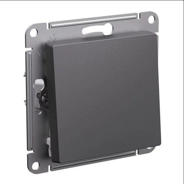Кнопка Звонка В Рамку  Одинарная  Базальт IP20 10А 250В ATLASDESIGN Schneider Electric