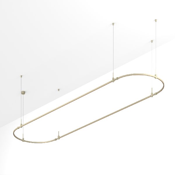Основание ART-APRIORI-OVAL-HANG-4000x1000 (OG) (Arlight, IP20 Металл, 3 года)