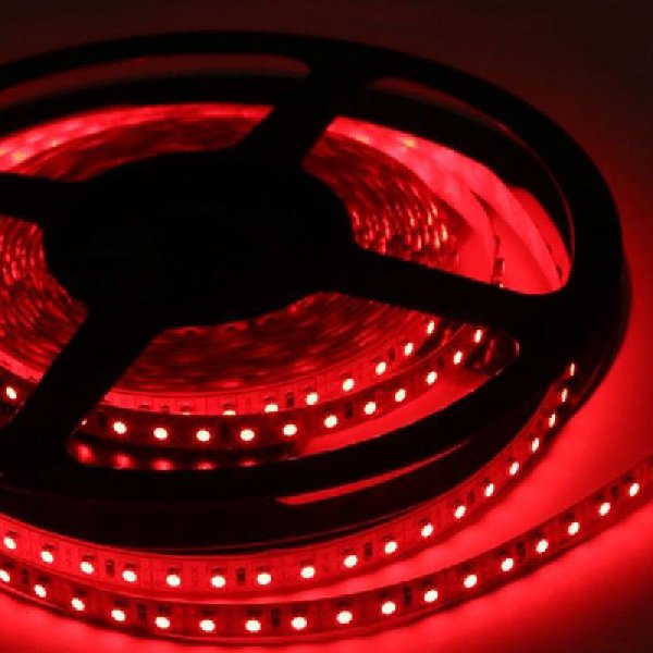 Лента LED IP20 12В  12Вт/м SMD2835 Красный 120Led/м REDIGLE (200)