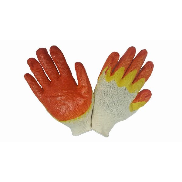 Перчатки вязаные х/б с двойной латексной заливкой наладонника