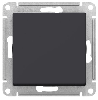 Переключатель В Рамку Одноклавишный Без Подсветки Карбон IP20 10А 250В ATLASDESIGN SE