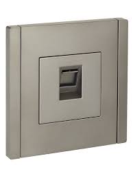 Розетка RJ-45 Встраив  Одинарная  Сталь IP20 кат.5E FORTE&PIANO IEK