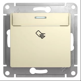 Выключатель В Рамку Карточный Бежевый IP20 10А 250В GLOSSA SE