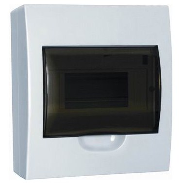 Щит распределительный навесной ЩРн-П   8М IP40 Пластиковый Белый Прозрачная дверь IEK