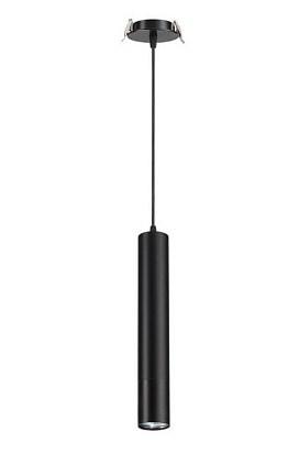 Встраиваемый светильник Novotech Pipe GU10 340х54мм длина пр. 1000мм алюминий черный