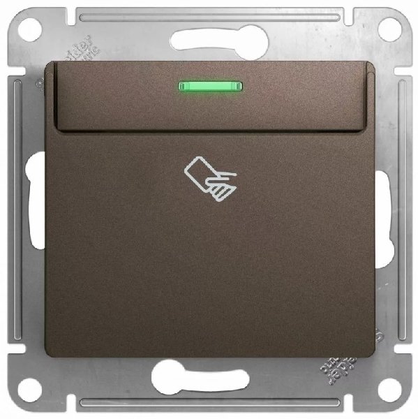 Выключатель В Рамку Карточный Шоколад IP20 10А 250В GLOSSA SE