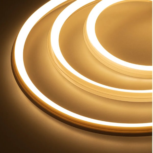 Гибкий Неон 220В 2жил 18Вт/м 3000К 144LED SMD2835 Белый ПВХ 16х16 IP65 50м REDIGLE