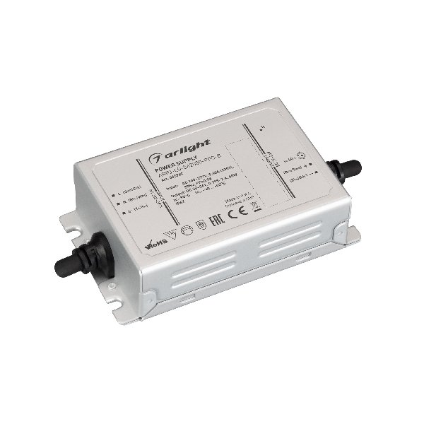 Блок питания ARPJ-LG-562000-PFC-B (60W, 25-56V, 0.72-2A) (Arlight, IP67 Металл, 5 лет)