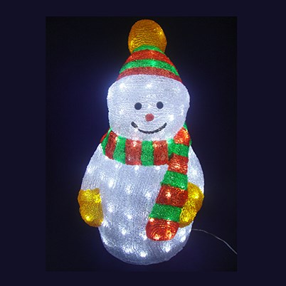 Светильник Фигура 3D Снеговик LED 24В IP44 Белый 250х270х500мм + Адаптер D6027 Svetlon