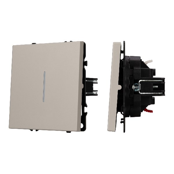 Механизм звонкового выключателя LED SWT-NOBE-MKR1-SFPL-L-CA (230V, 10A) (Arlight, Кашемир)