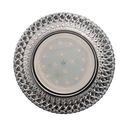 Светильник Точечный ДекорСтекло GX53+LED Прозрачный D125х38мм DECOR T Спутник