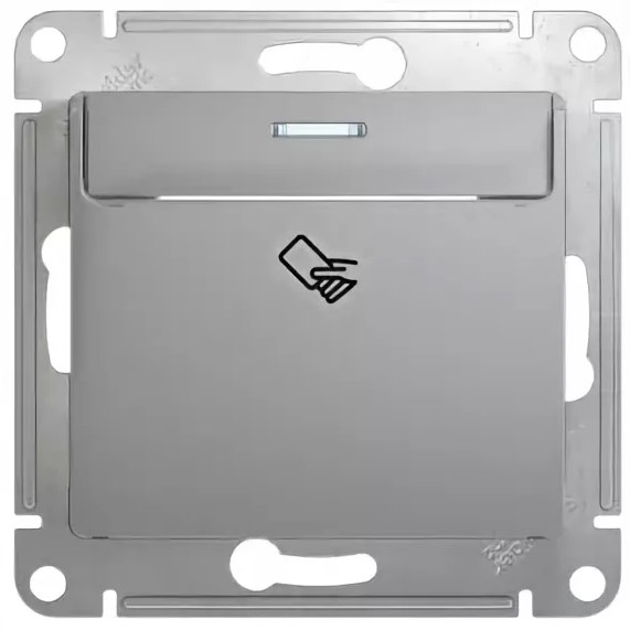 Выключатель В Рамку Карточный Алюминий IP20 10А 250В GLOSSA SE