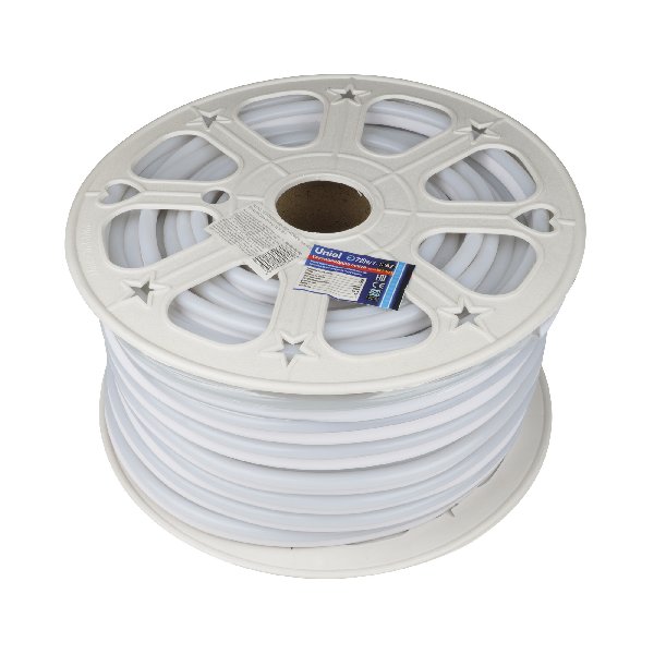 ULS-N21-2835-120 /m-8mm-IP67-220V-8W/m-50M-BLUE  гибкая герметичная лента. NEON. Бобин