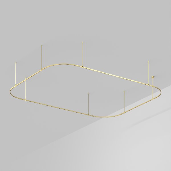 Основание ART-APRIORI-RECTANGLE-SOFT-ROD-800-4500x3500 (GD) (Arlight, IP20 Металл, 3 года)