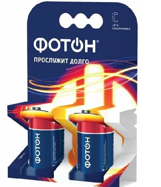 Элемент питания LR14 (C, 343) Щелочной 1,5В (2 шт) BP2 Duracell