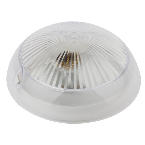 Светильник Накладной Круг 1х60Вт E27 Белый D220х105 IP54 НБП 06-60-001 поликарбонат Сириус ЭРА 