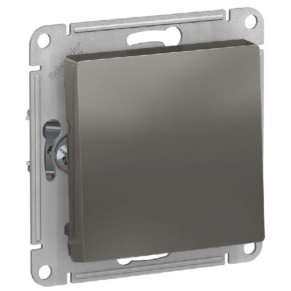 Выключатель В Рамку Одноклавишный Без Подсветки Сталь IP20 10А 250В ATLASDESIGN SE