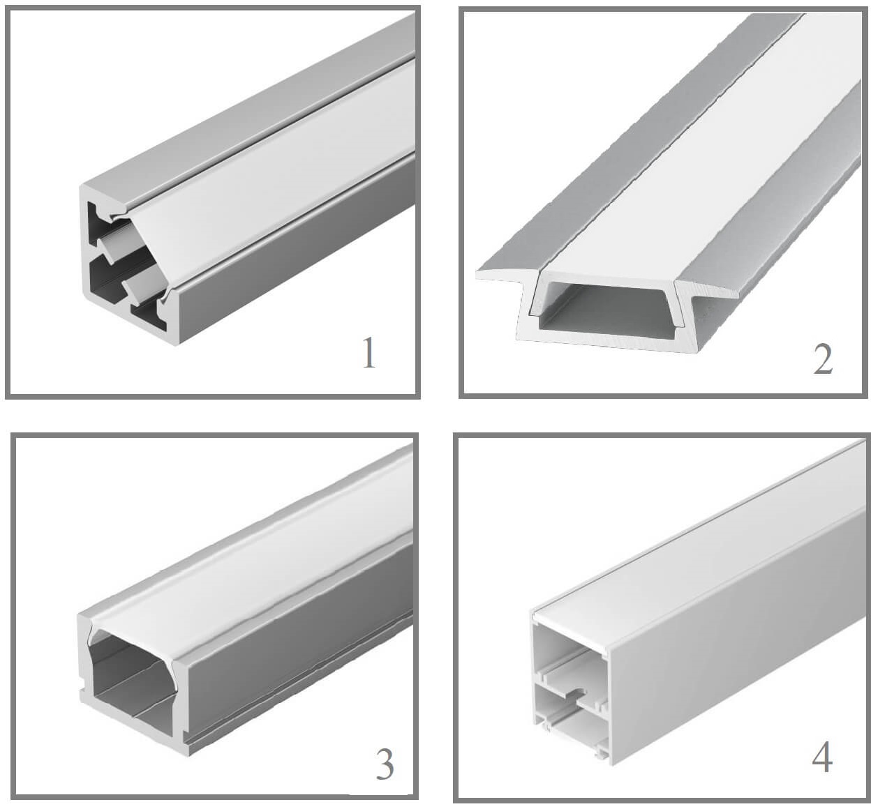 Виды светодиодных профилей
