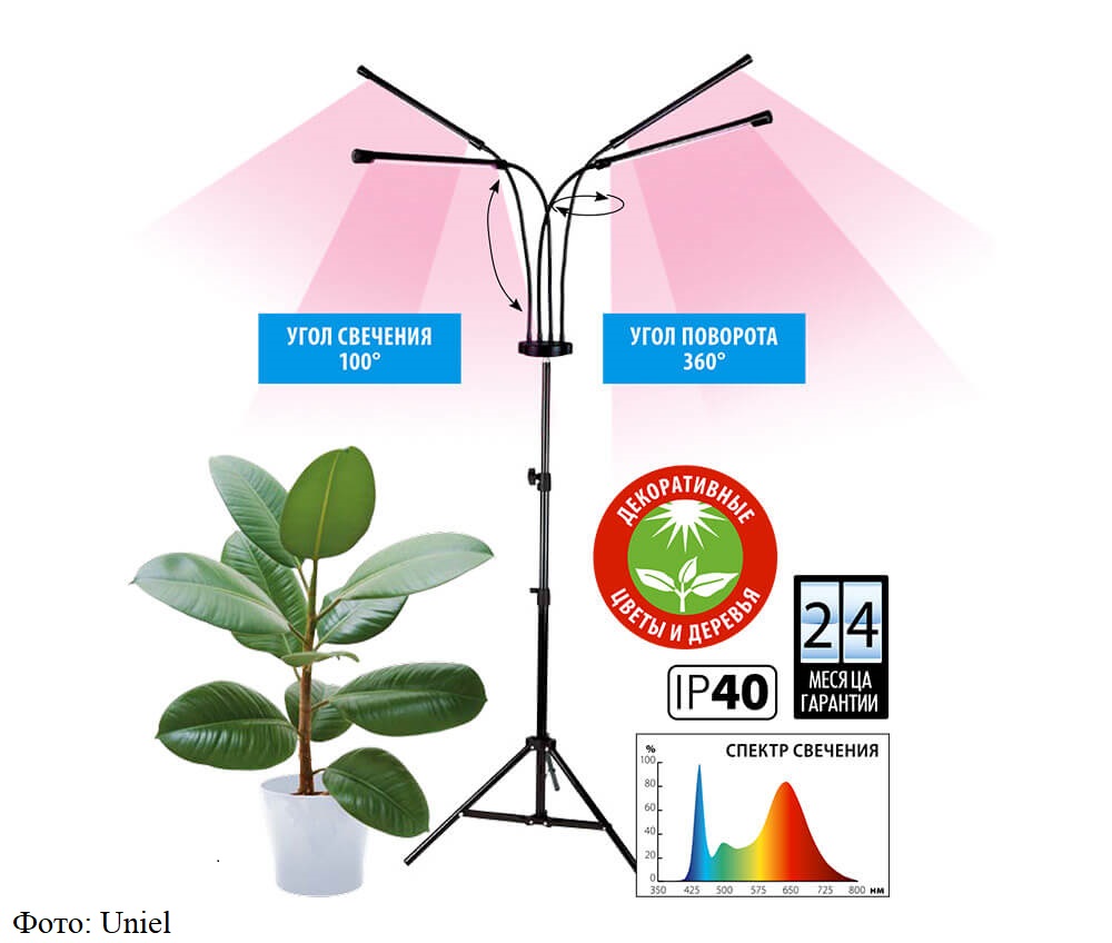 Лампа ультрафиолетовая Uniel на высокой стойке