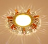 Светильник Точечный ДекорСтекло MR16+LED 1х50Вт GU5.3  Коричневый D100х25мм  IP20 K1604L LBT