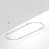 Основание ART-APRIORI-OVAL-HANG-3000x1000 (OG) (Arlight, IP20 Металл, 3 года)