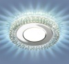 Светильник Точечный ДекорСтекло LED4000К 1х8Вт 4000К Серебро D106х15 9908 ES