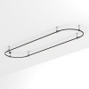 Основание ART-APRIORI-OVAL-ROD-200-4000x1000 (BK) (Arlight, IP20 Металл, 3 года)