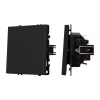 Механизм выключателя одноклавишный проходной SWT-NOBE-MKP1-SFPL-BK (230V, 10A) (Arlight, Черный оник