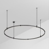 Основание ART-APRIORI-ROUND-ROD-400-R1500 (BK) (Arlight, IP20 Металл, 3 года)