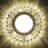 Светильник Точечный ДекорСтекло MR16+LED 1х50Вт GU5.3  Прозрачный D100х25мм  IP20 K1621L LBT