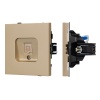 Механизм компьютерной розетки SCT-TENDO-MPC1-SFPL-GD (RJ-45, CAT6) (Arlight, Матовый песочный)
