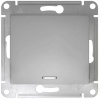 Выключатель В Рамку Одноклавишный С Подсветкой Алюминий IP20 10А 250В GLOSSA SE
