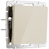 Переключатель В Рамку Одноклавишный Без Подсветки Айвори акрил IP20 10А 250В  Werkel